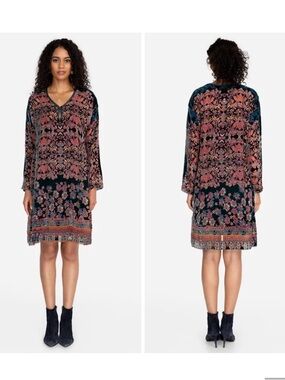 Pete and Greta Johnny Was Betimo Burnout Tunic Top Dress Small
